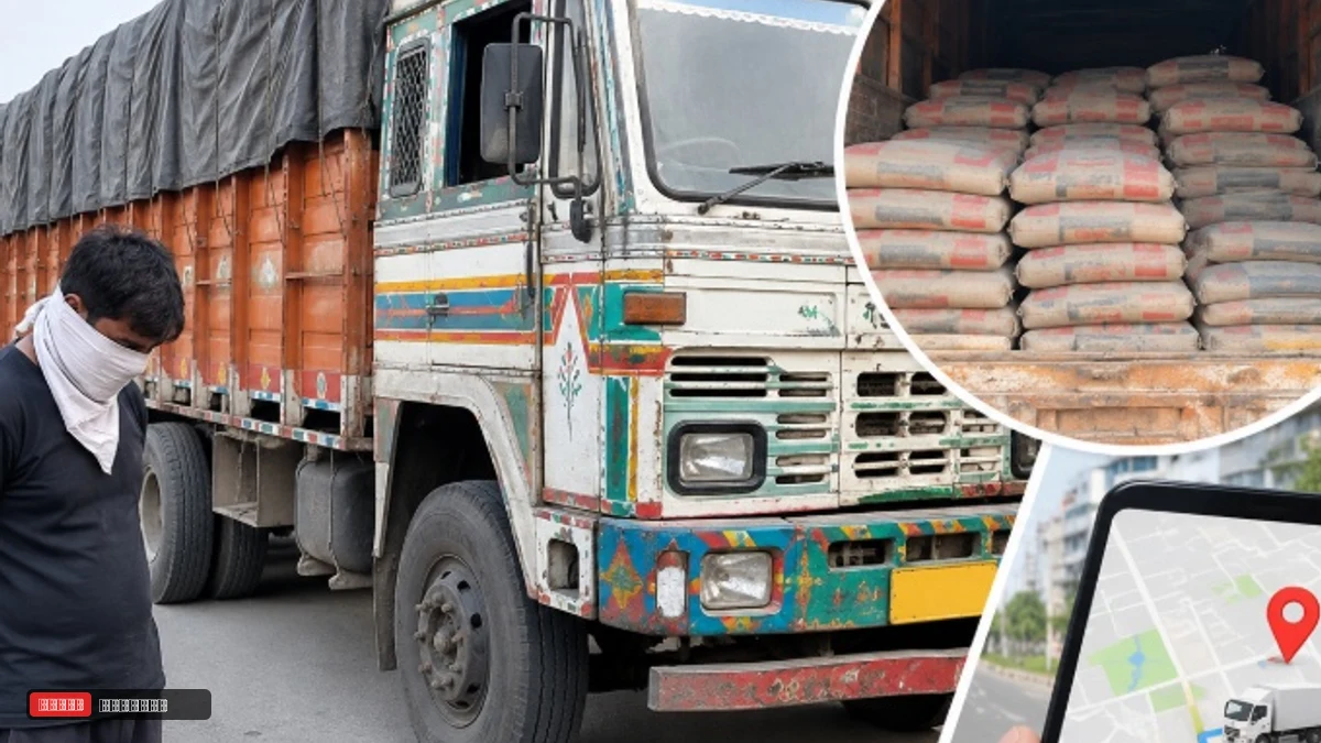 करनाल में ट्रक से 260 कट्टे सीमेंट चोरी:  ड्राइवर पर हेराफेरी का आरोप; GPS लोकेशन से सेक्टर-4 में मिली गाड़ी - Karnal News