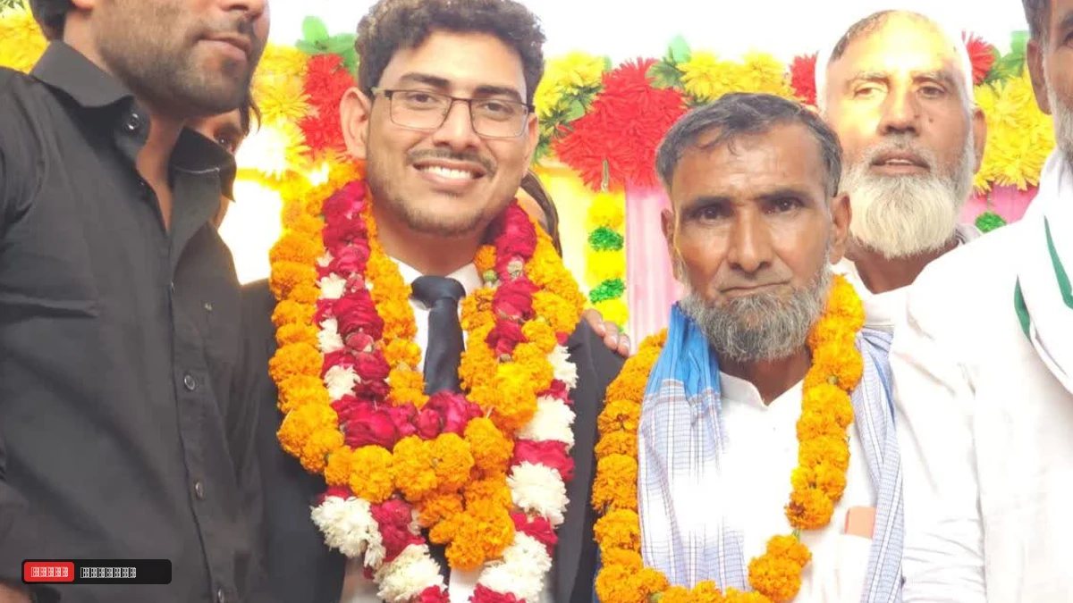 नूंह के नाजिम खान बने एडीए, गांव बिसरू में हुआ जोरदार स्वागत, बोले- "मैंने मेहनत करना नहीं छोड़ा"
