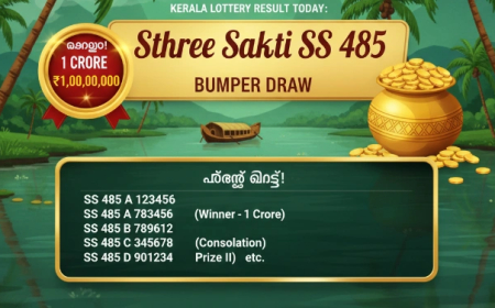 Kerala Lottery Result Today: Sthree Sakthi SS 485 बंपर ड्रॉ घोषित, 1 करोड़ विजेता और पूरी सूची!