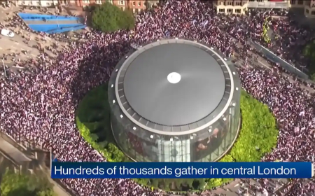 UK Immigration Protests: टॉमी रॉबिन्सन की अगुवाई में लंदन में उमड़ा जनसैलाब, प्रवासियों को लेकर बंटी राय