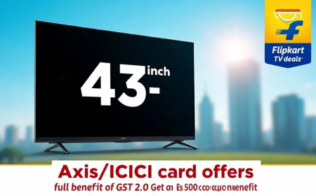 Big Billion Days: 43 इंच टीवी पर रिकॉर्ड तोड़ डिस्काउंट, पाएं ₹500 का एक्स्ट्रा कूपन, जानें डील्स