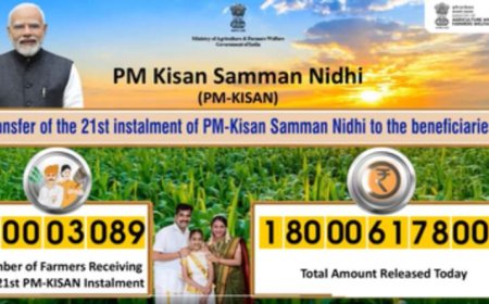 PM Kisan 21st Installment Released: पीएम मोदी ने जारी की 21वीं किस्त, अभी चेक करें खाते में ₹2000 आए या नहीं