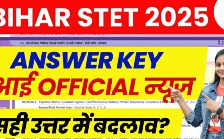 Bihar STET Answer Key 2025 PDF: बिहार एसटीईटी आंसर-की जारी, यहां से करें Direct Download और चेक करें अपने मार्क्स